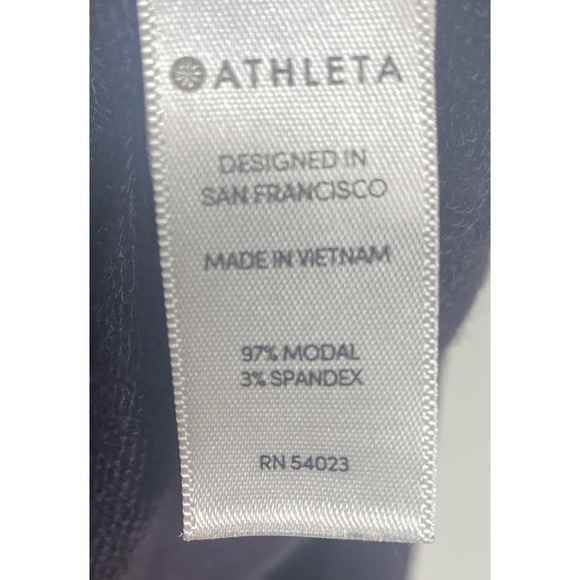 Athleta Twist Front Coaster Sweatshirt Wild Raisin Purple Size Medium - Picture 8 of 8